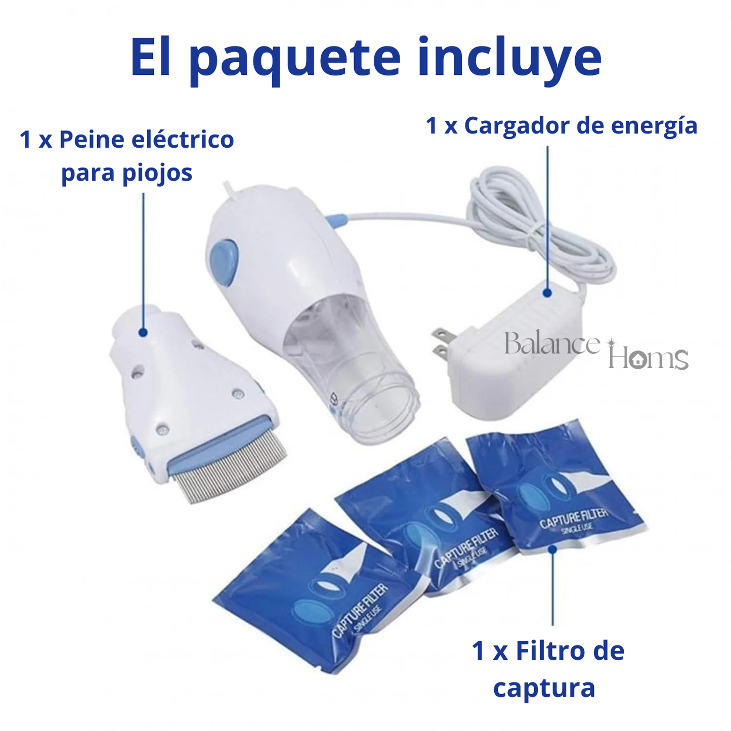 Cepillo removedor de piojos o pulgas eléctrico - Flearremover