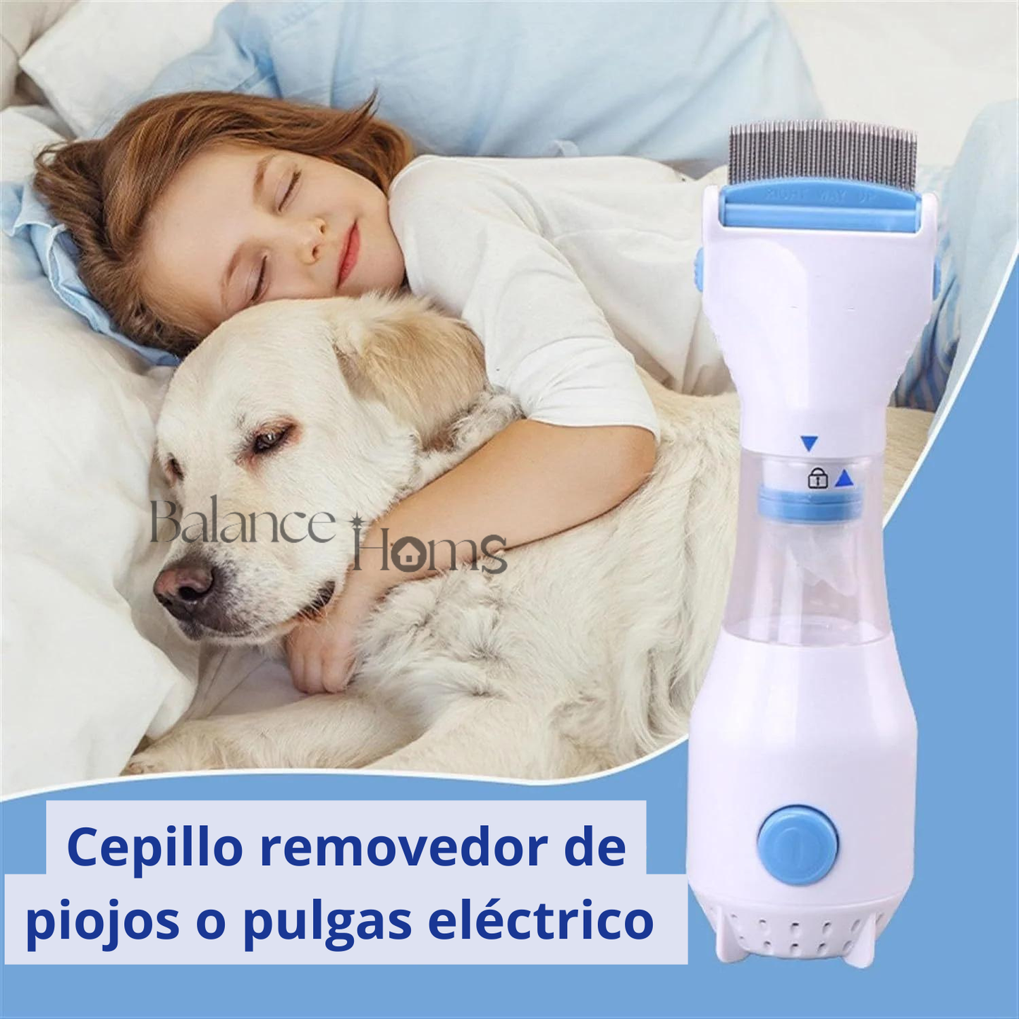 Cepillo removedor de piojos o pulgas eléctrico - Flearremover